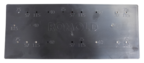 Romold KSR-PP-Halteplatte Profil 200x400 ROM BOX, komplett mit 6 SpaxSchrauben M 3,5x30
