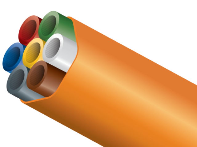 DuraMulti Verbundrohr mit orangem Mantel