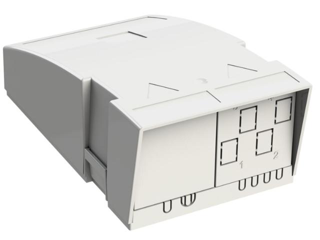 Hausübergabepunkt (HÜP) aus grauem Kunststoff