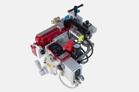 Jetting V2 Einblasmaschine mit Joystick-Hebel für Kabel 2,4-16 mm, Rohre 7-50 mm inkl. Ductlube und Service-kit im Transportkoffer mit Schaumstof