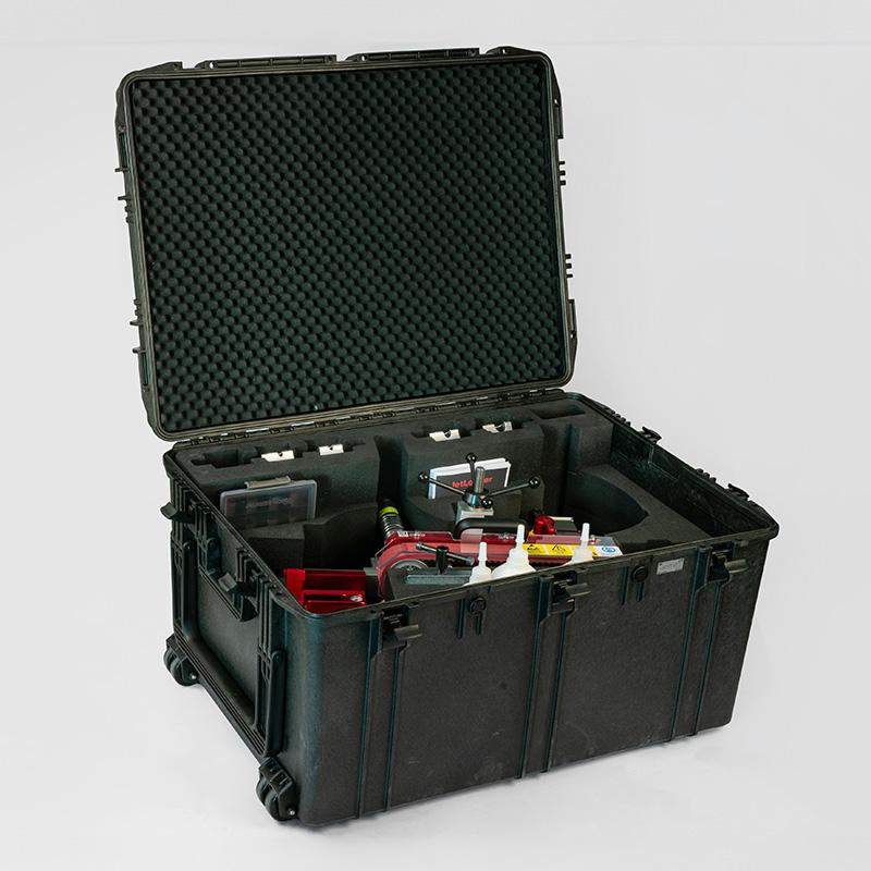 Jetting V3 Einblasmaschine Rohr 10-63mm Kabel 4-40mm, 22 kg, 1800 N Incl. Druckmesser Service Kit und Transportkoffer mit Schaumstoff