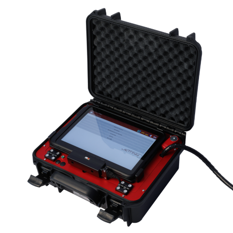 Jetting JetLogger, Dokumentation system für V1, V2 and V3 Inkl. Tablet (10"), Kabeln, Batterien und Anschlusskabel. Holzbox