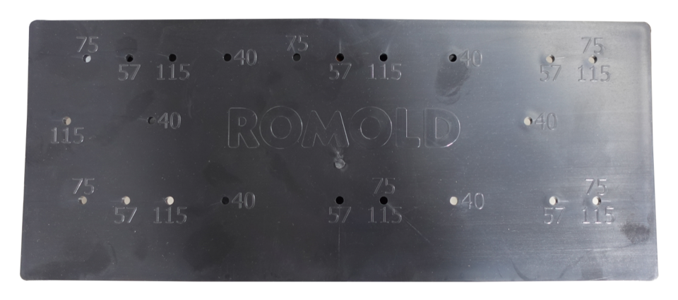 Romold KSR-PP-Halteplatte Profil 200x400 ROM BOX, komplett mit 6 SpaxSchrauben M 3,5x30