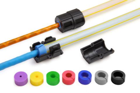 Filoform Teilbare Rohrabdichtung 16mm / 8,0-6,5 mm VPE 25 Stück Blau Gas- und wasserdicht bis zu 0,5 bar. Für nachträgliche Montage geeignet