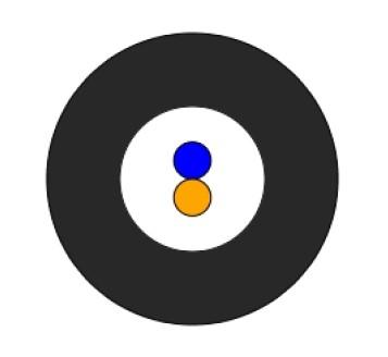 Sterlite 2 Fasern Atlas Lite™ Air Blown LWL DGF Druck G.657A1 - DG Farbcode. Blau/Grün - Orangener Mantel 6.000m/Trommel