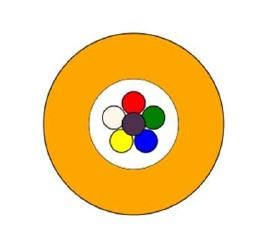 Sterlite 6 Fasern SM Atlas Lite™ Air blown LWL DGF Druck G.657A1 - DG-Farbcode. Rot, weiß, gelb, blau, grün, violett 6.000m/Trommel