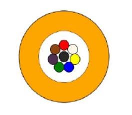 Sterlite 8 Fasern Atlas Lite™ Airblown LWL G.657A1 - DG Farbcode Rot, weiß, gelb, blau, grün 6.000m/Trommel