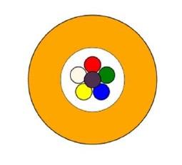 Sterlite 6 Fasern SM Atlas Lite™ Air blown LWL G.657A1 - DIN Farbcode - Mantelfarbe schwarz 6.000m/Trommel