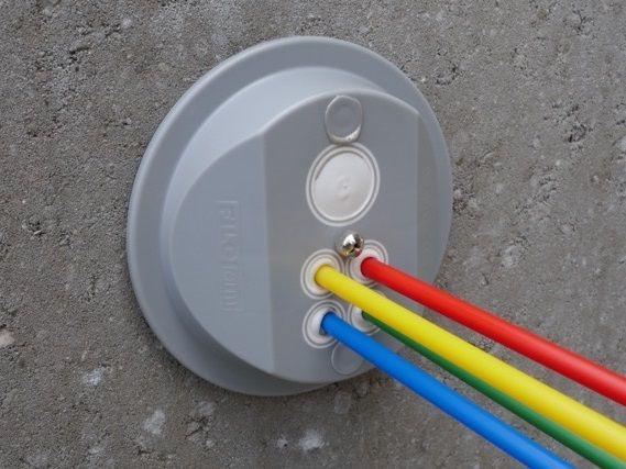 Filoform MD1-FttH+90°entry 2x7 mm Mehrfach-Mauerdurchführung