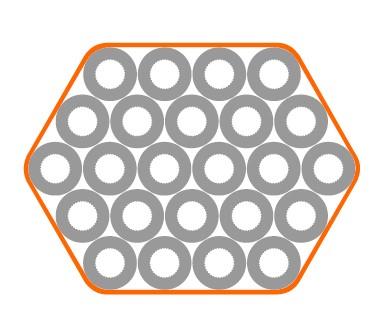 Egeplast Multi Verbundrohr 24x7/4 mm 1.950m/Trommel PE-HD Orange DG Farbekode