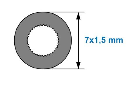 Egeplast Micro Monorohr 7/4 mm  4.100m/Trommel PE-HD Orange DIN Farbekode