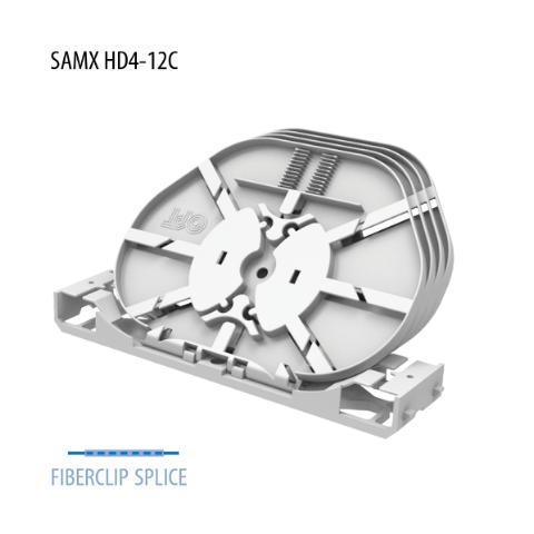 Optotec SAMX HD Spleißmodul m/4 Kassetten, ANT,  12 Spleiße pro Kassette