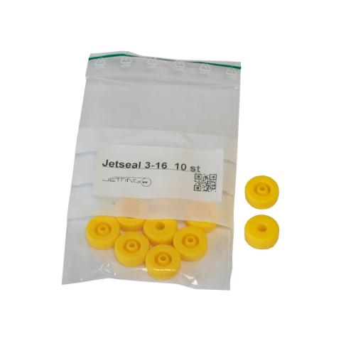 Jetting Jetseal Teilbare Kabeldichtung 3,0mm Außendurchmesser: 16mm für V0/V0-HD VPE: 10 Stück, Farbe: Gelb