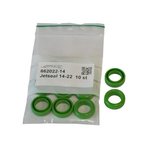 Jetting Jetseal Teilbare Kabeldichtung 14,0mm Außendurchmesser: 22mm für V2/V3 VPE: 10 Stück, Farbe: Grün